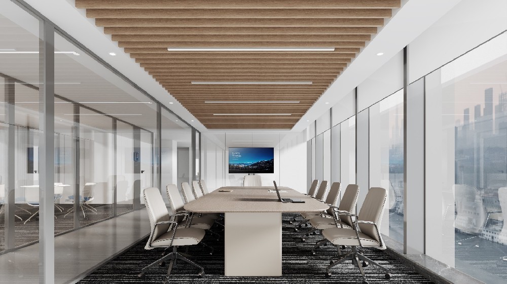 二层会议室标准12人会议室